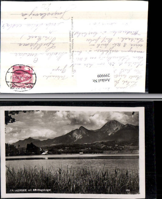 299909,Faakersee b. Faak m. Mittagskogel Bergkulisse pub Franz Schilcher 356