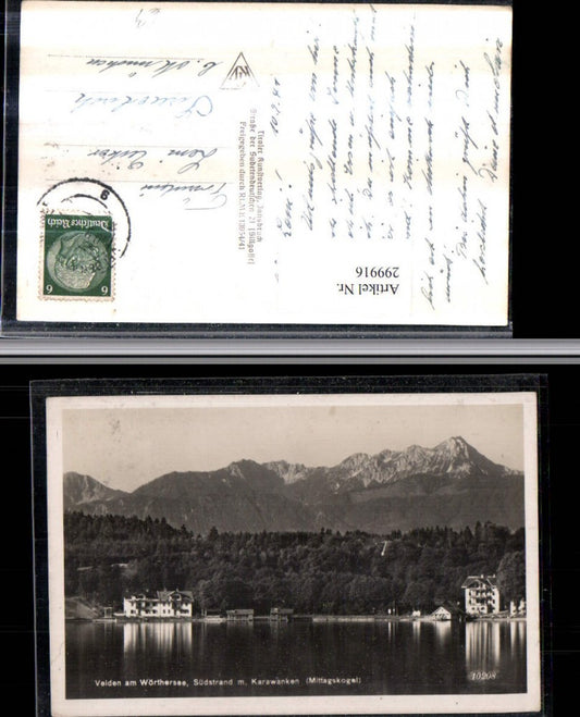 299916,Velden am Wörthersee Südstrand m. Karawanken Bergkulisse