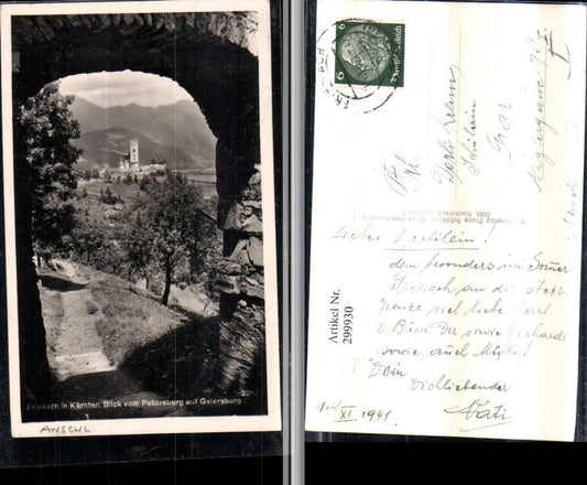 299930,Friesach Blick vom Petersberg auf Geiersberg pub Franz Schilcher 2261