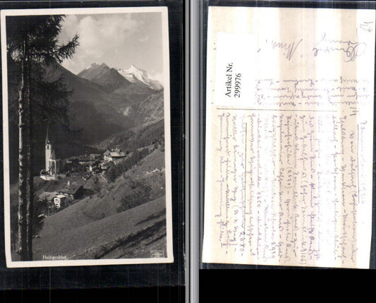 299976,Heiligenblut Totale Kirche Bergkulisse