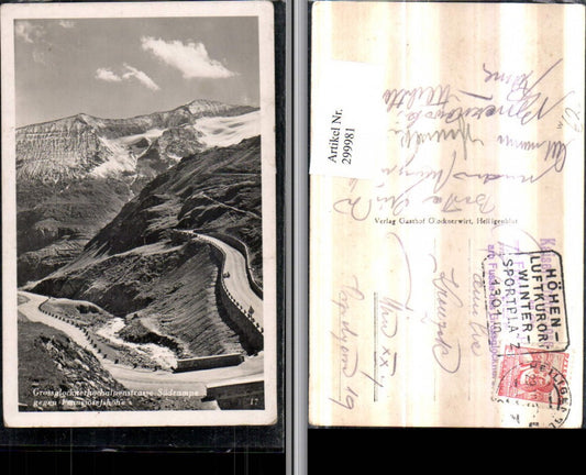 299981,Großglockner Hochalpenstraße Südrampe geg. Franzjosefshöhe Bergkulisse b. Heiligenblut