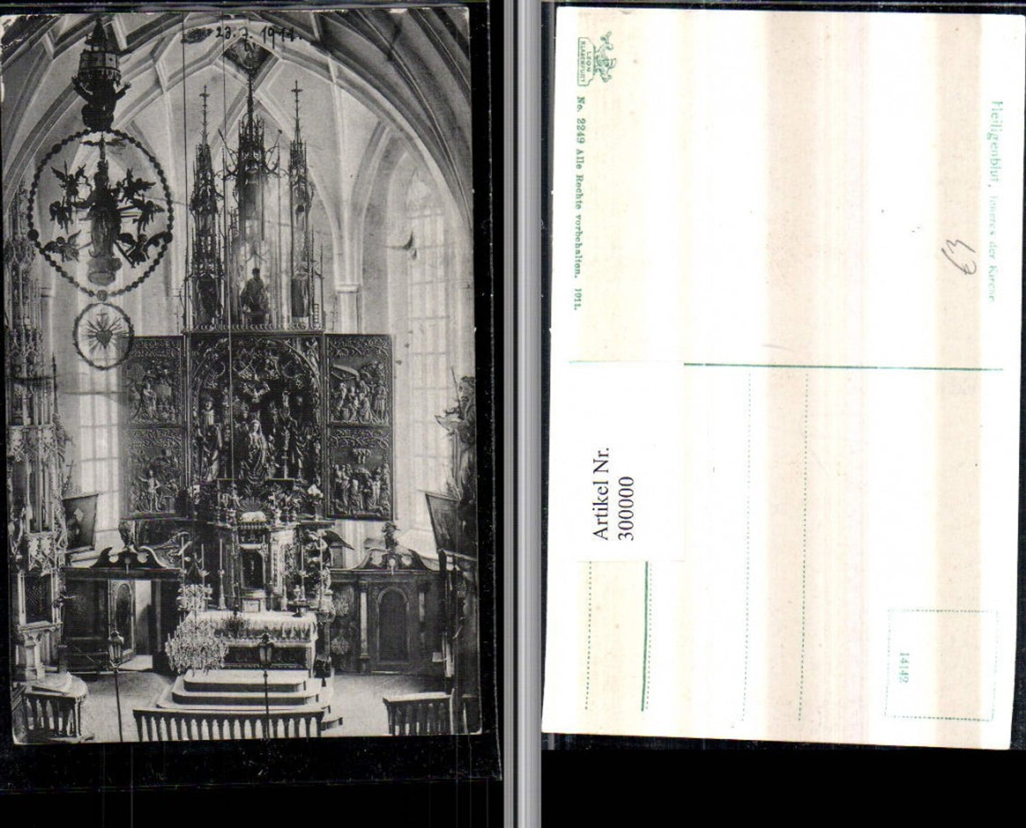 300000,Heiligenblut Kirche Innenansicht Altar