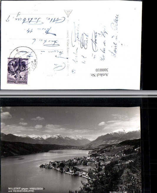300010,Millstatt am See Totale geg. Kreuzeck u. Reißeckgruppe Bergkulisse