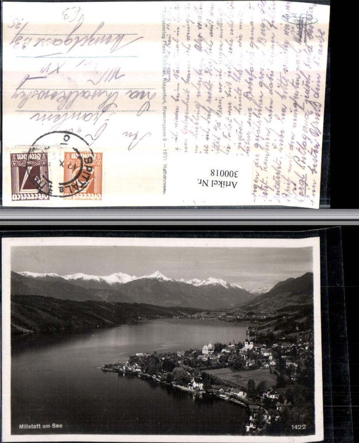 300018,Millstatt am See Totale Bergkulisse pub Franz Schilcher 1422