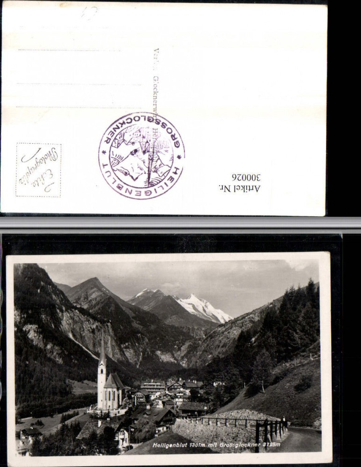 300026,Heiligenblut Totale m. Großglockner Bergkulisse