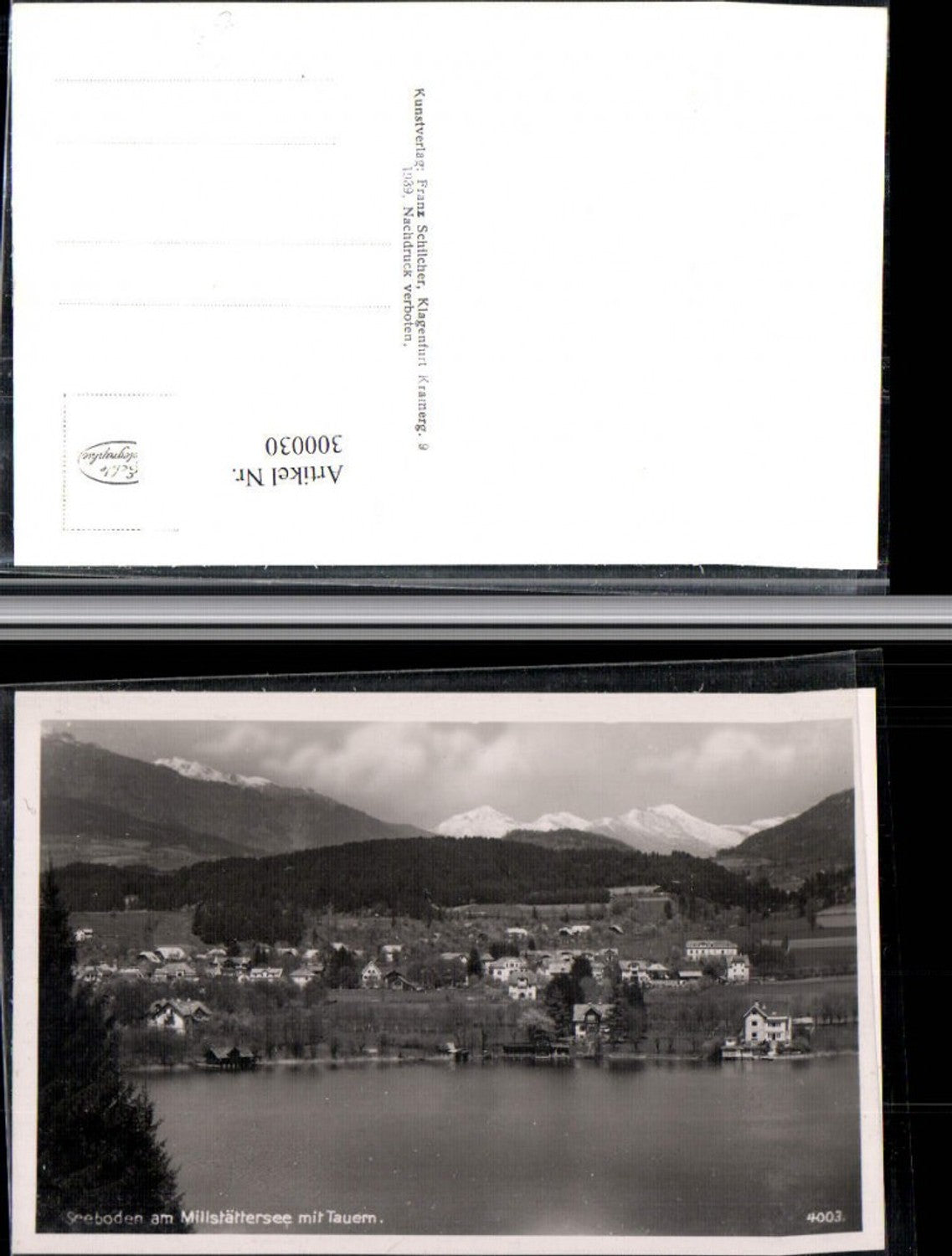 300030,Seeboden am Millstättersee Totale m. Tauern Bergkulisse pub Franz Schilcher 4003