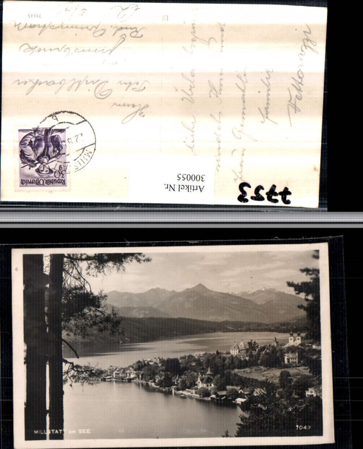 300055,Millstatt am See Totale Bergkulisse