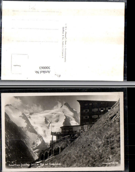 300063,Kaiser-Franz-Josef-Haus Berghütte m. Großglockner Bergkulisse b. Heiligenblut
