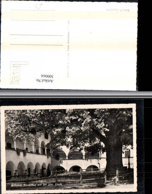 300064,Millstatt am See Klosterhof Arkaden 500 jährige Linde