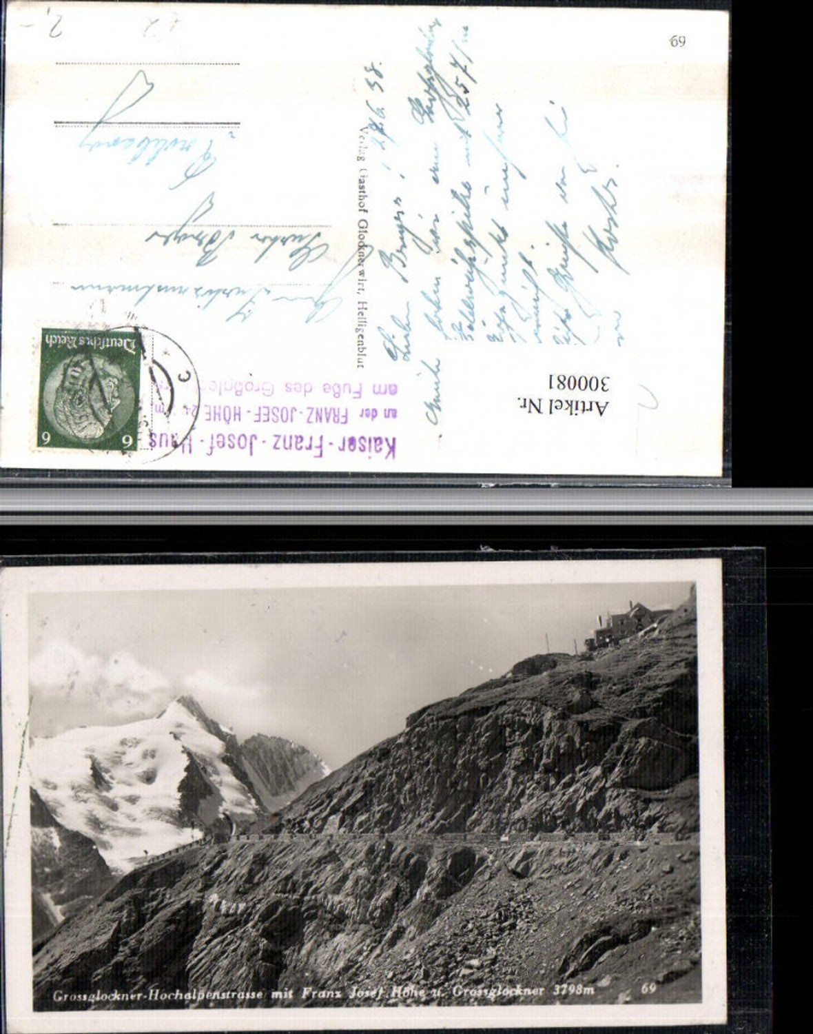 300081,Großglockner Hochalpenstraße m. Franz-Josef-Höhe Bergkulisse b. Heiligenblut