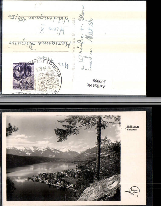 300098,Millstatt am See Totale Bergkulisse