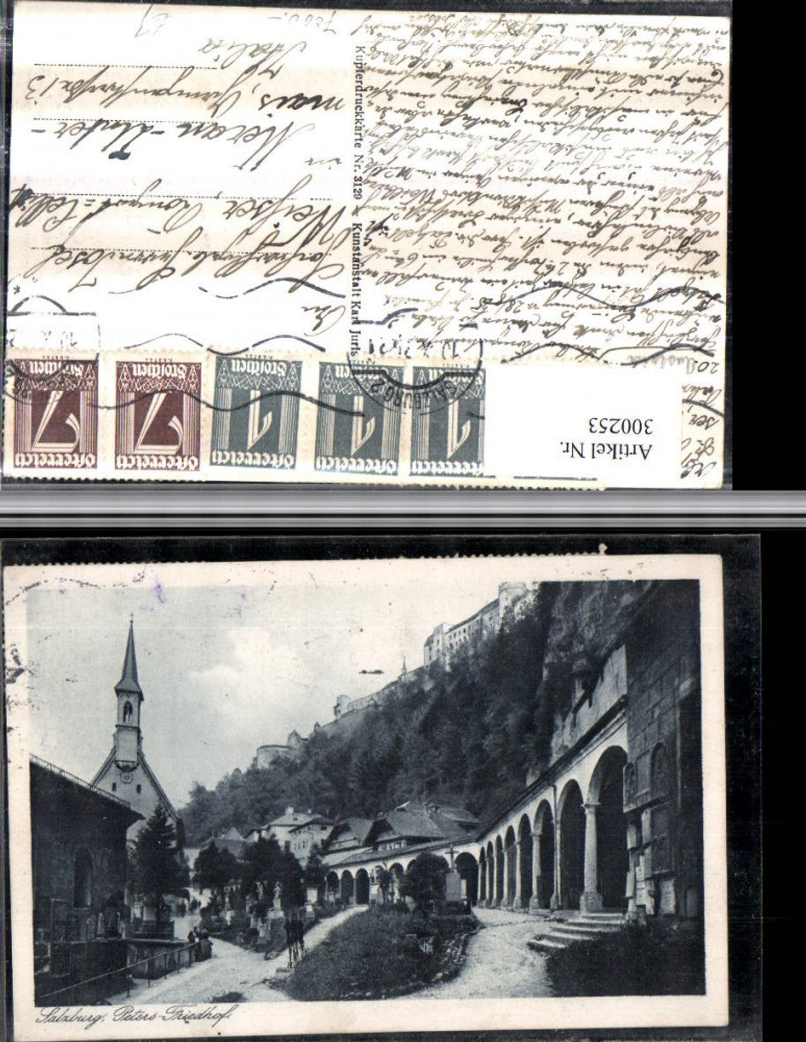 300253,Salzburg Friedhof St. Peter Kirche Festung