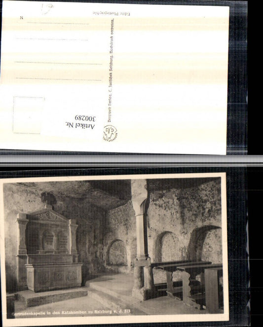 300289,Salzburg Katakomben Gertrudenkapelle