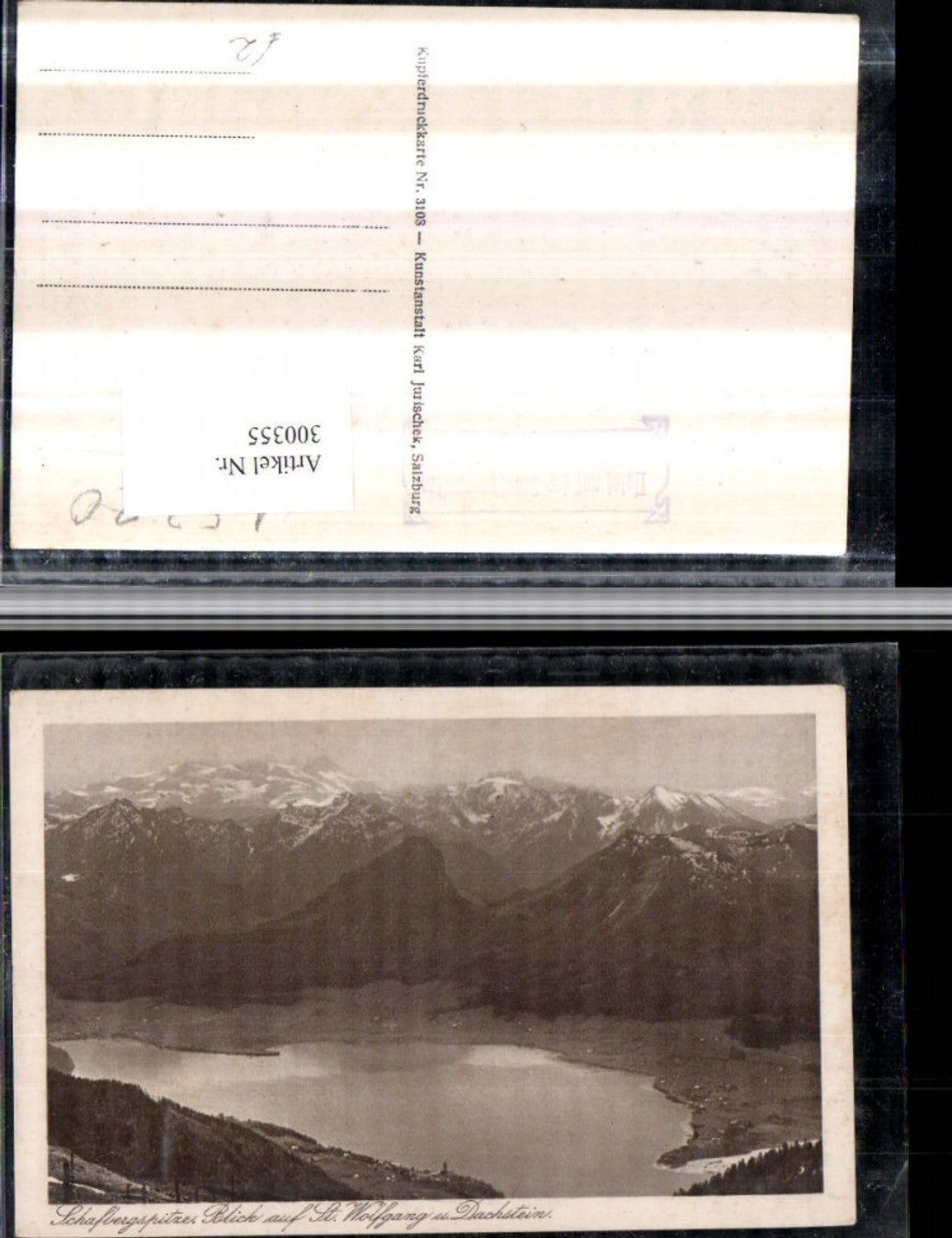 300355,Schafbergspitze m. Blick auf St. Wolfgang Totale Bergkulisse See