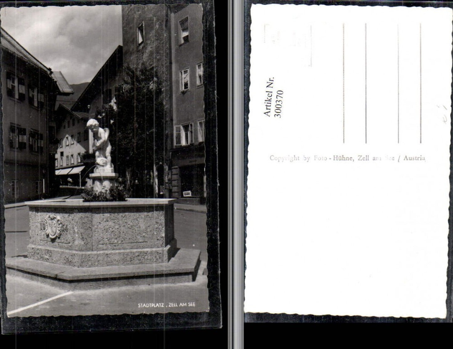 300370,Zell am See Stadtplatz Brunnen