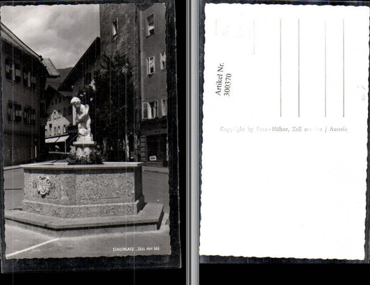 300370,Zell am See Stadtplatz Brunnen