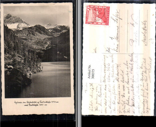 300375,Grünsee See im Stubachtal geg. Todtenköpfe u. Eiskögele Bergkulisse b. Uttendorf