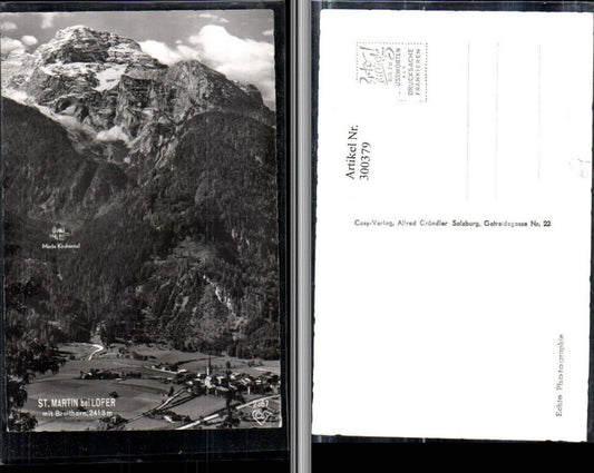 300379,St. Martin b. Lofer Totale m. Breithorn Bergkulisse pub Cosy 2367