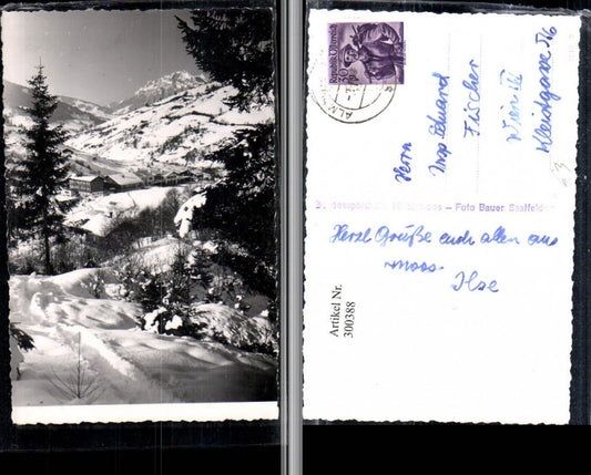 300388,Hintermoos Bergkulisse Winterbild