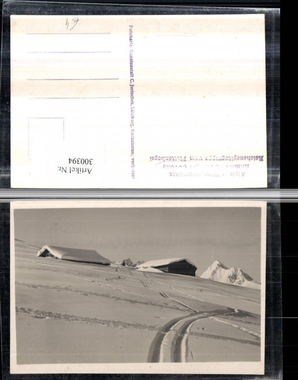 300394,Krimml im Pinzgau Reichenspitzgruppe vom Plattenkogel Almhütten Winterbild