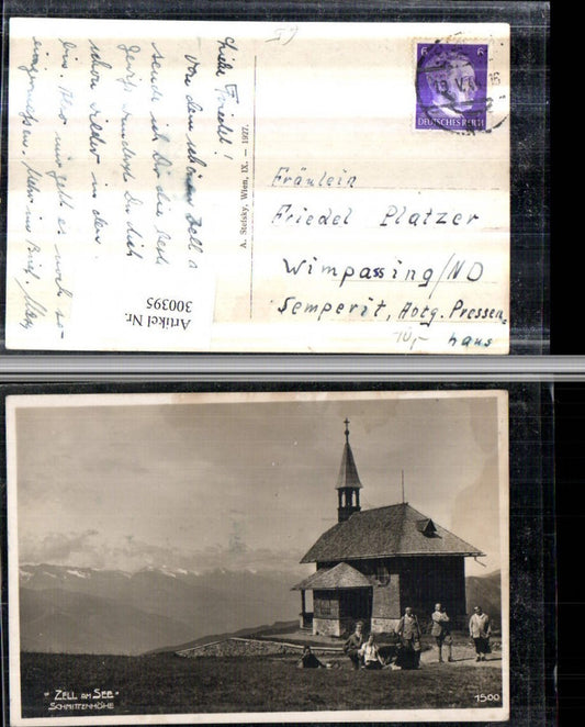 300395,Zell am See Schmittenhöhe Kapelle Bergkulisse