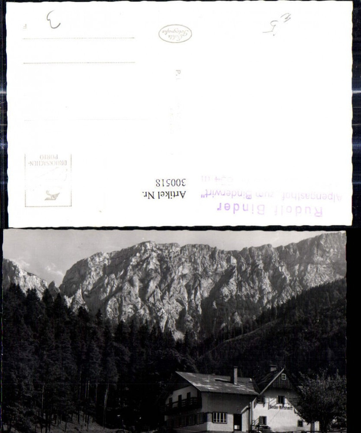 300518,Foto Ak Rax Binder Wirtshaus i. Reisstal geg. Kahlmäuer Naßwald
