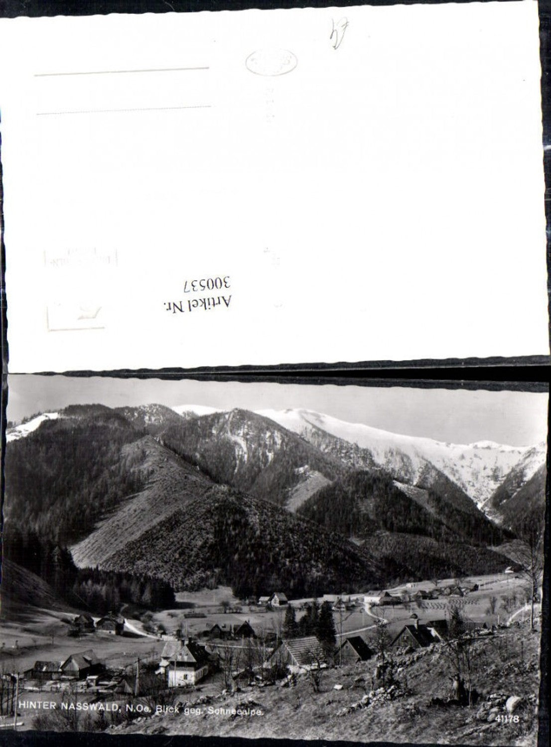 300537,Foto Ak Hinter-Naßwald Blick geg. Schneealpe