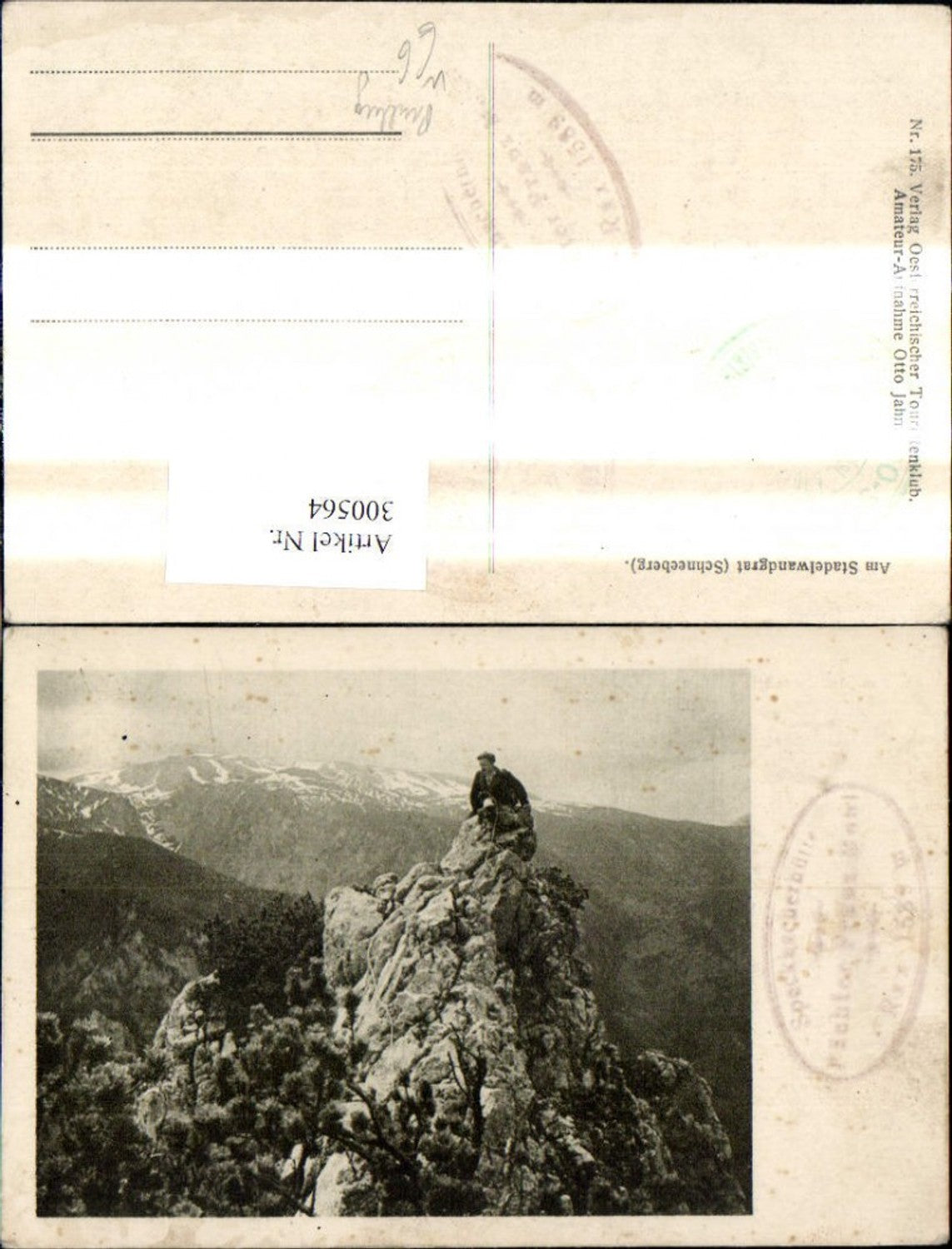 300564,Am Stadelwandgrat Schneeberg Puchberg Bergsteiger Kletterer