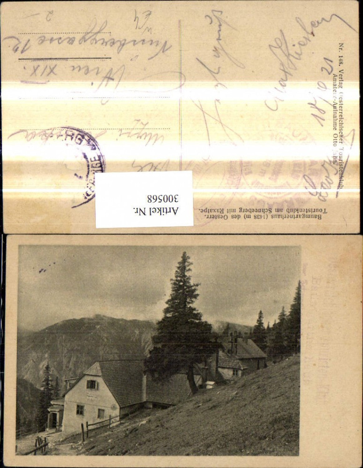 300568,Baumgartnerhaus a. Hochschneeberg Reichenau a. d. Rax Puchberg