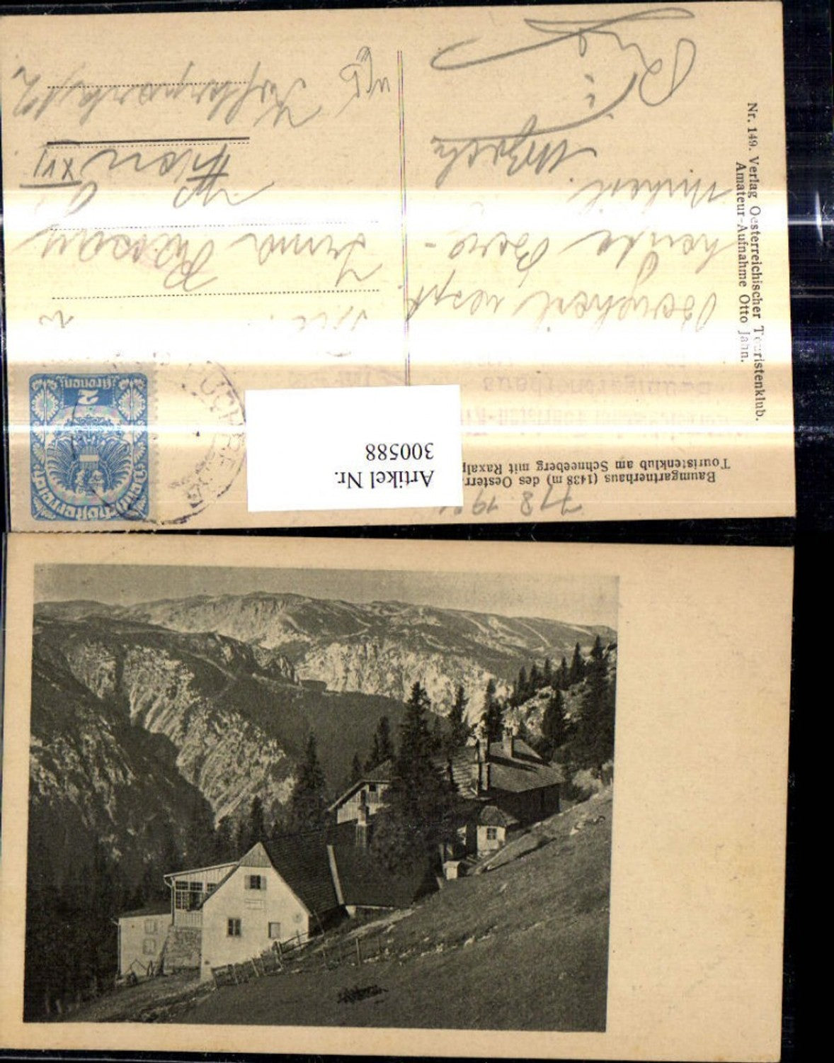 300588,Baumgartnerhaus a. Hochschneeberg Reichenau a. d. Rax Puchberg Raxalpe
