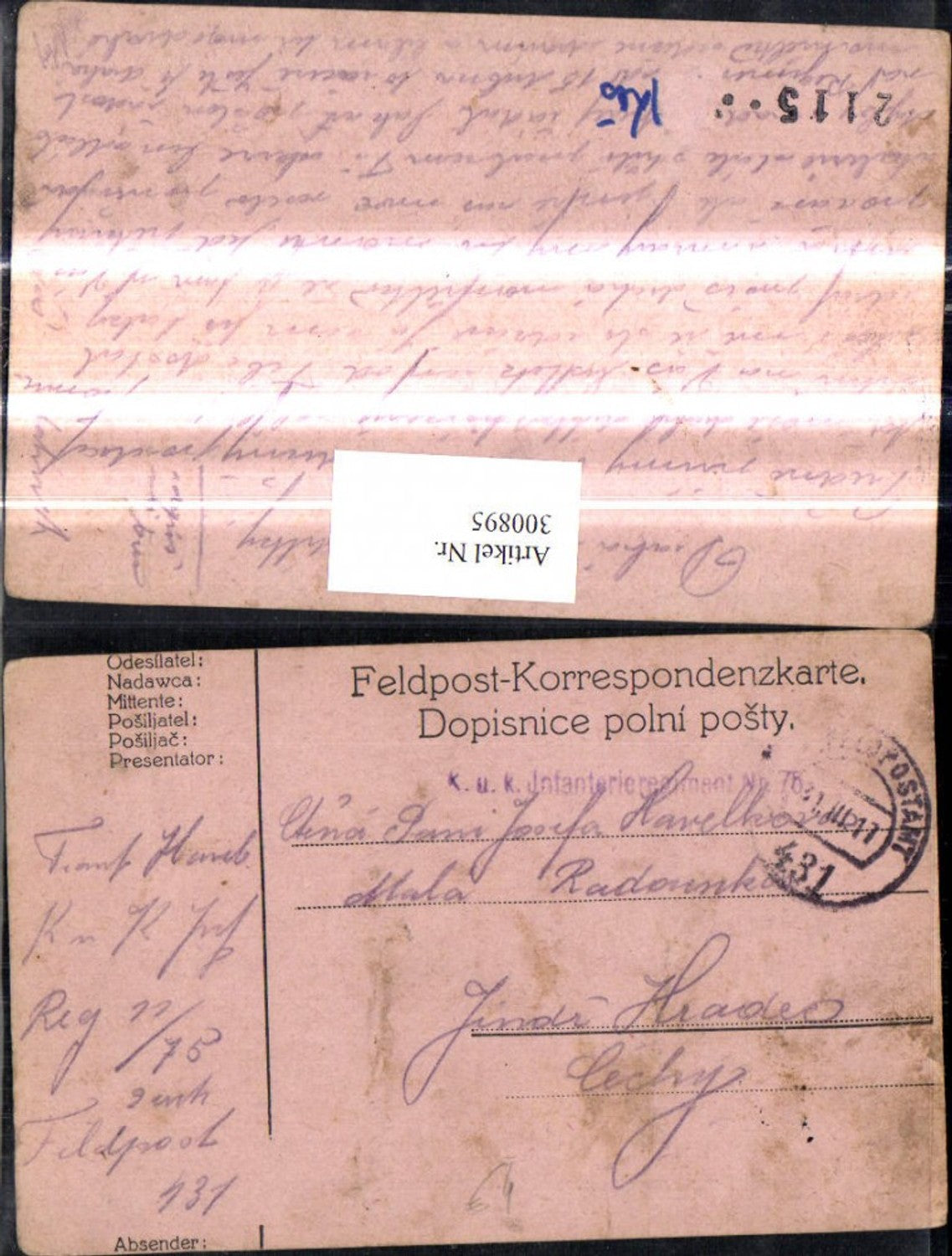 Alte Ansichtskarte – Old Postcard