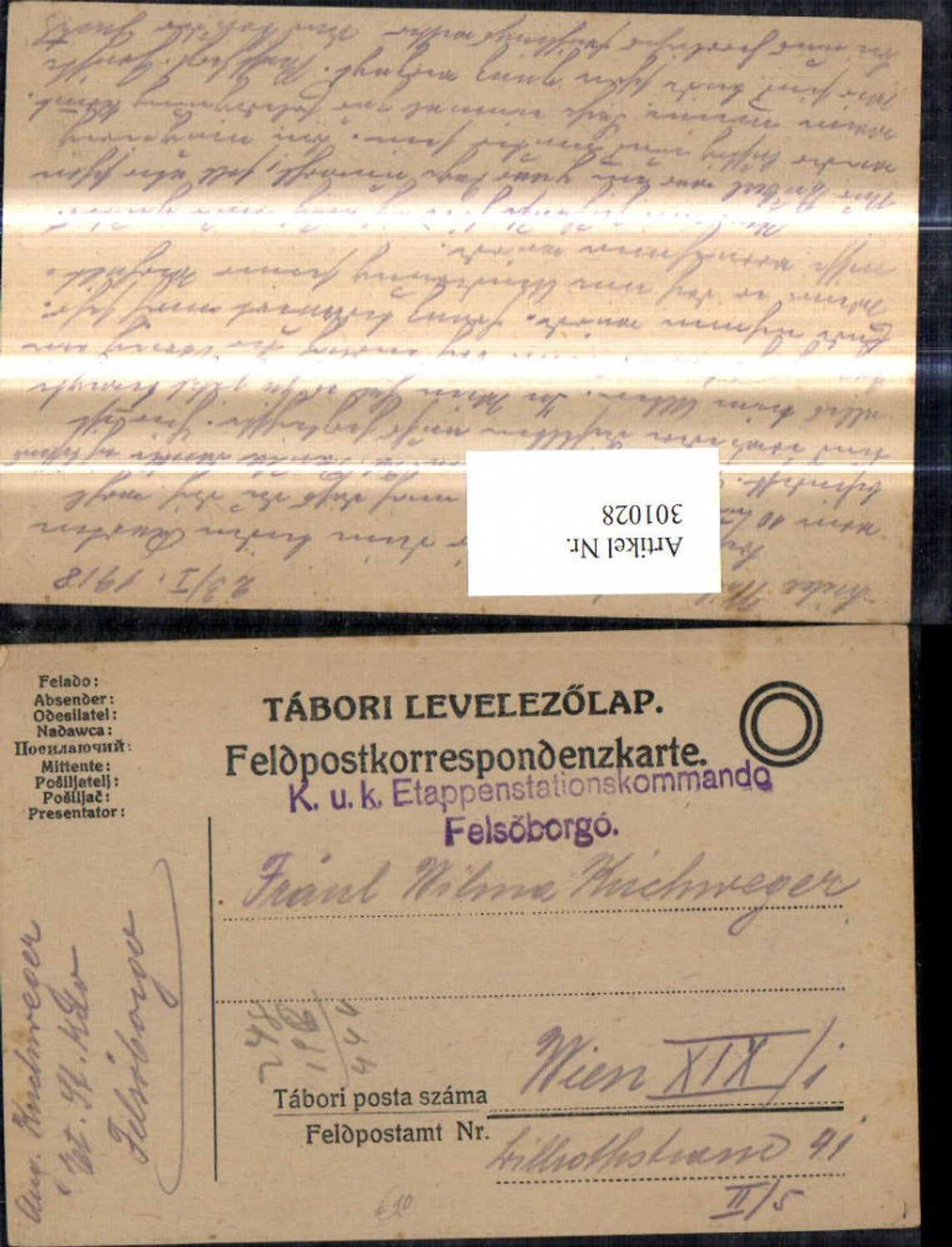 Alte Ansichtskarte – Old Postcard