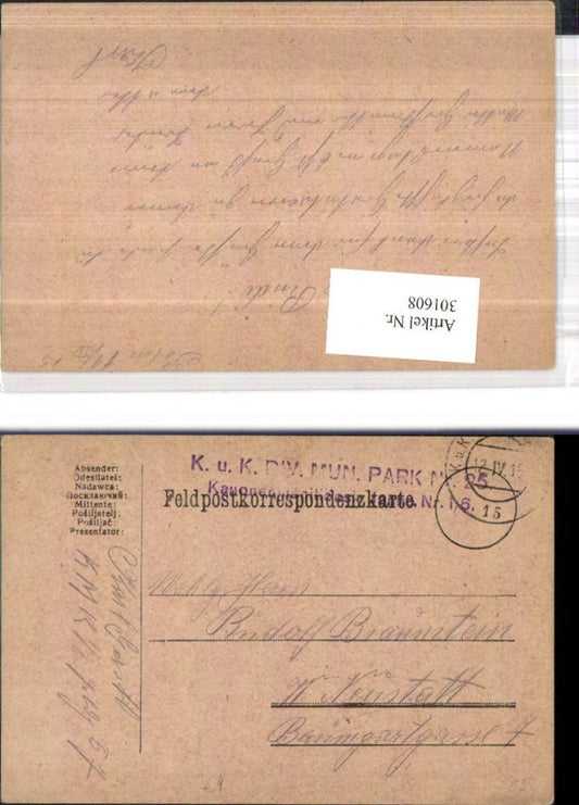 Alte Ansichtskarte – Old Postcard