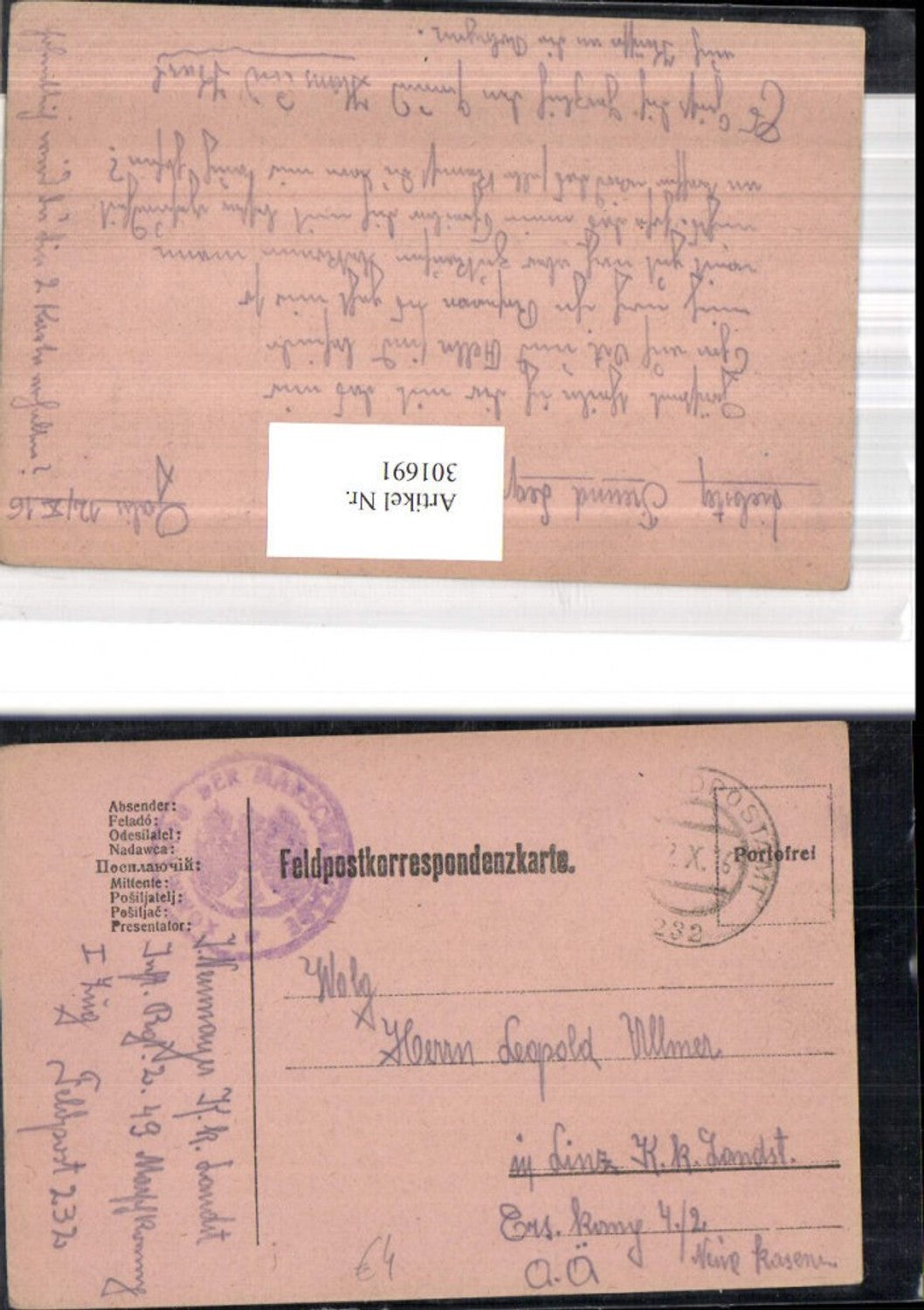 Alte Ansichtskarte – Old Postcard