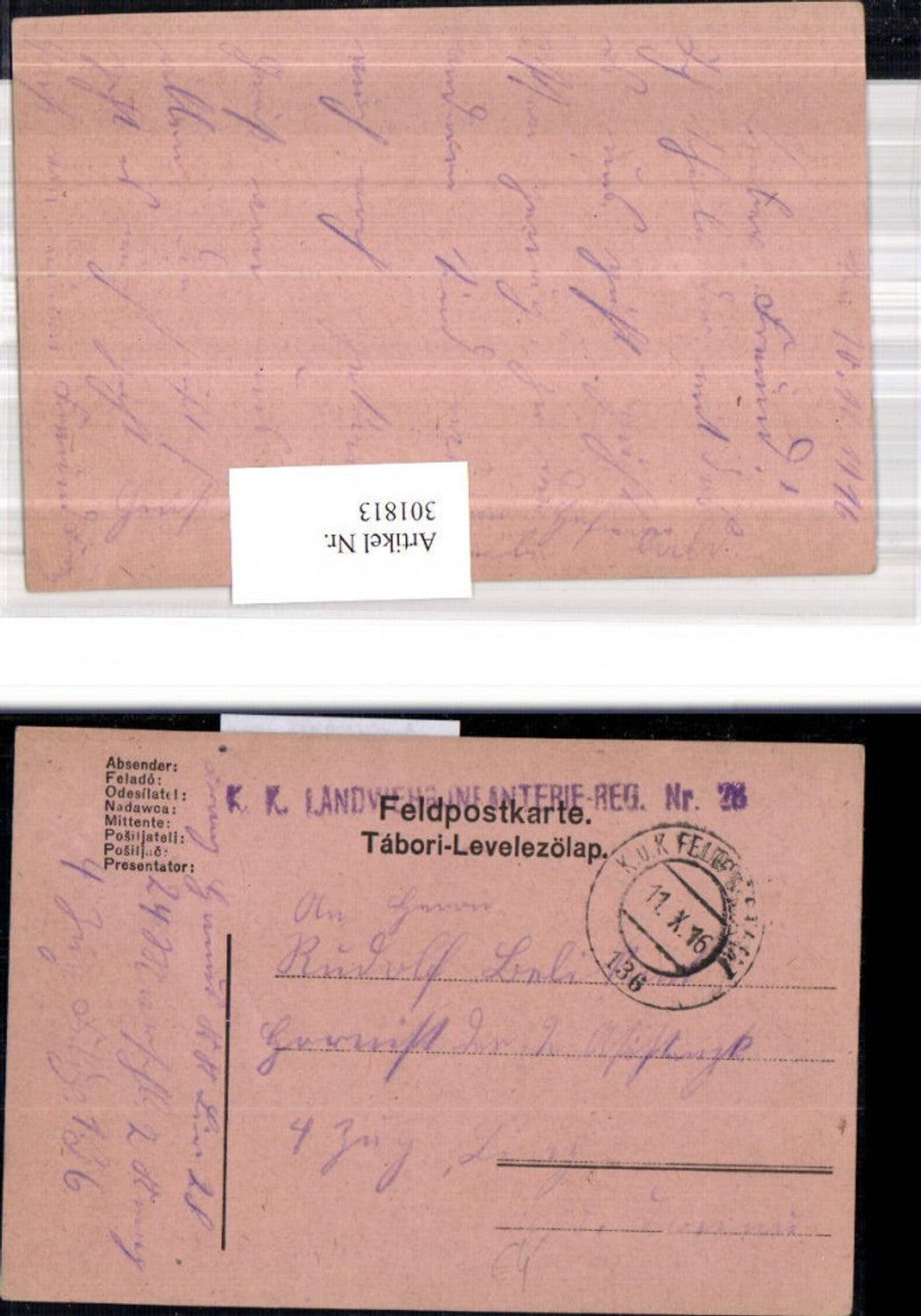 Alte Ansichtskarte – Old Postcard