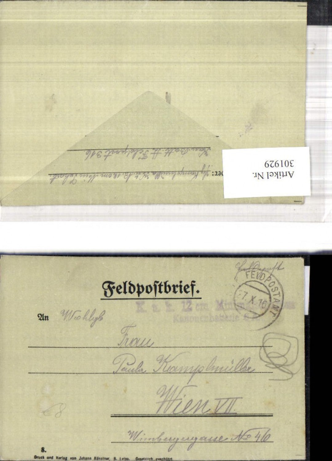 Alte Ansichtskarte – Old Postcard