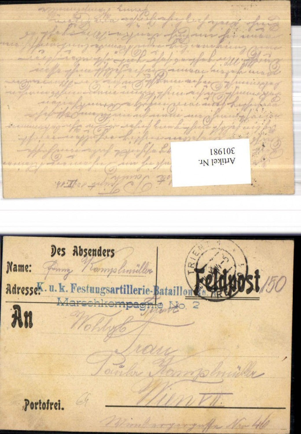 Alte Ansichtskarte – Old Postcard