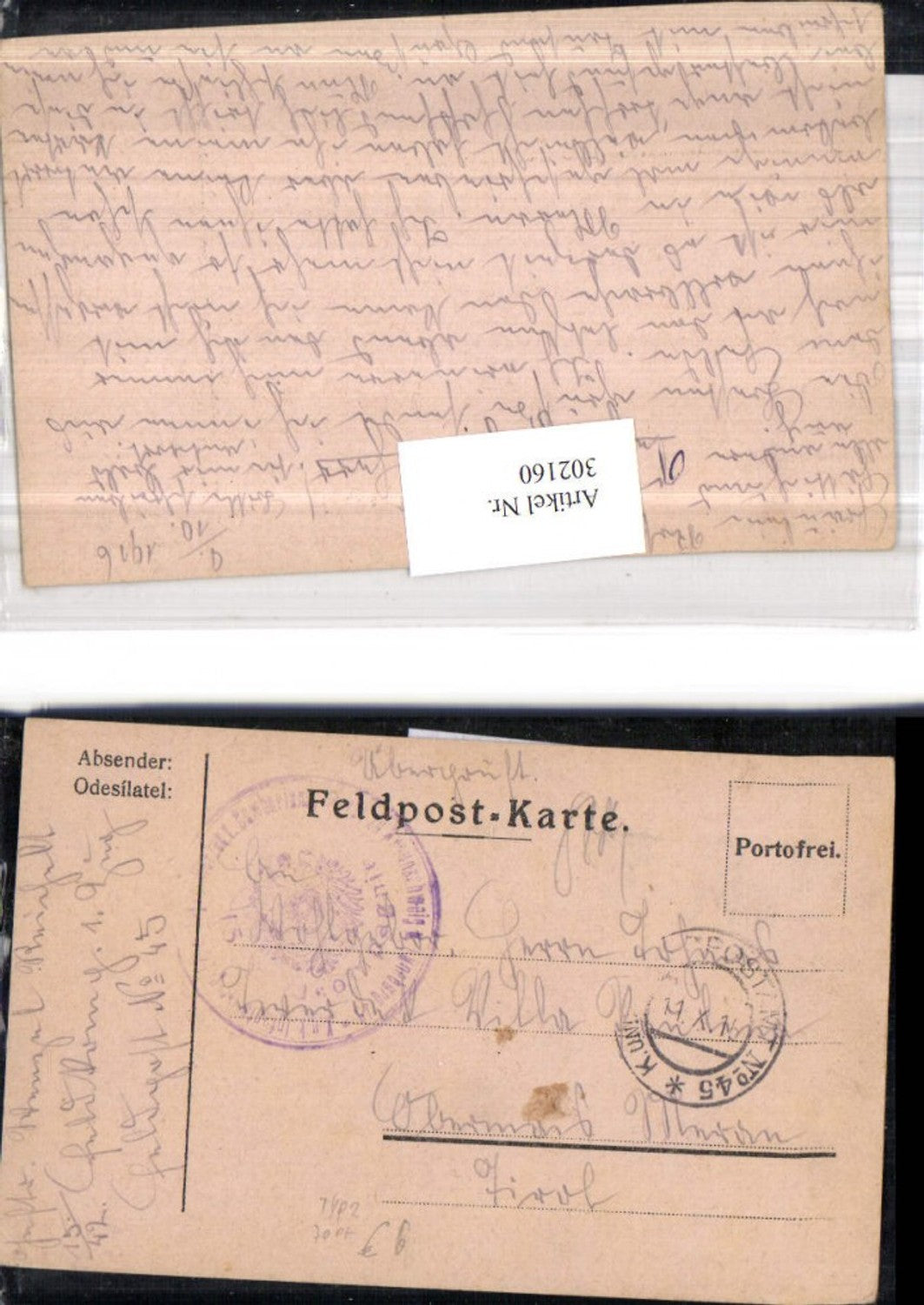 Alte Ansichtskarte – Old Postcard