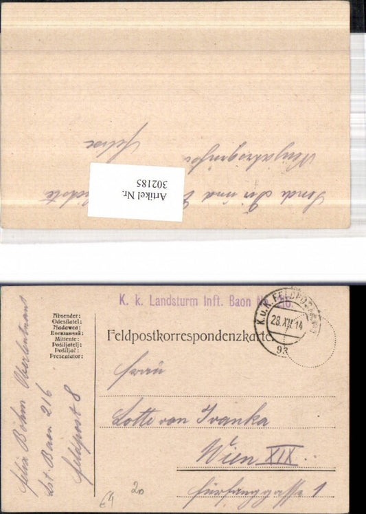 Alte Ansichtskarte – Old Postcard