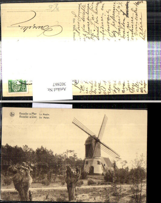 302867,Knocke s/Mer Knocke a/Zee Le Moulin De Molen Windmühle