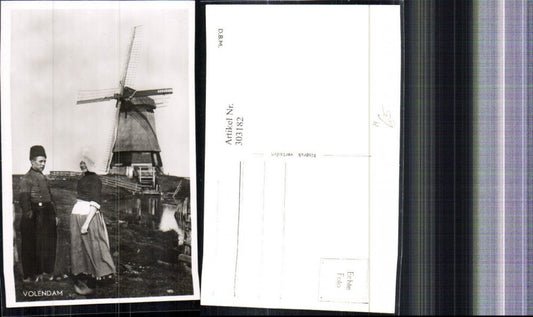 303182,Foto Ak Volendam Windmühle Volkstypen Holland Tracht