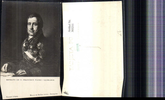 303211,Künstler Ak Vicente Lopez Francisco Tadeo Calomarde Herzog von Santa Isabel