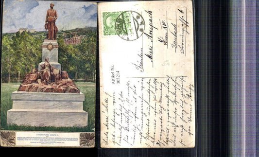 303214,Künstler Ak Kaiser Franz Josef I Statue