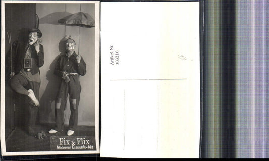 303216,Foto Ak Fix & Flix Moderner Exzentric Akt Schauspieler Sänger Schirm Telefon