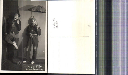 303217,Foto Ak Fix & Flix Moderner Exzentric Akt Schauspieler Sänger Schirm Telefon
