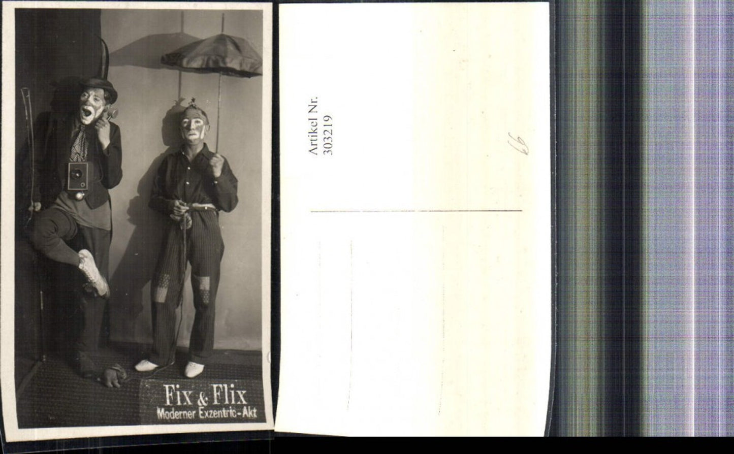 303219,Foto Ak Fix & Flix Moderner Exzentric Akt Schauspieler Sänger Schirm Telefon