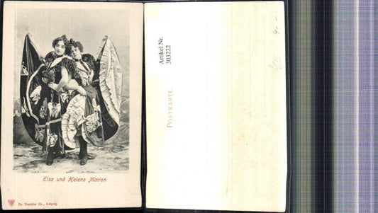 303222,Künstler Ak Elsa u. Helene Marion Tänzerinnen pub Dr. Trenkler Co