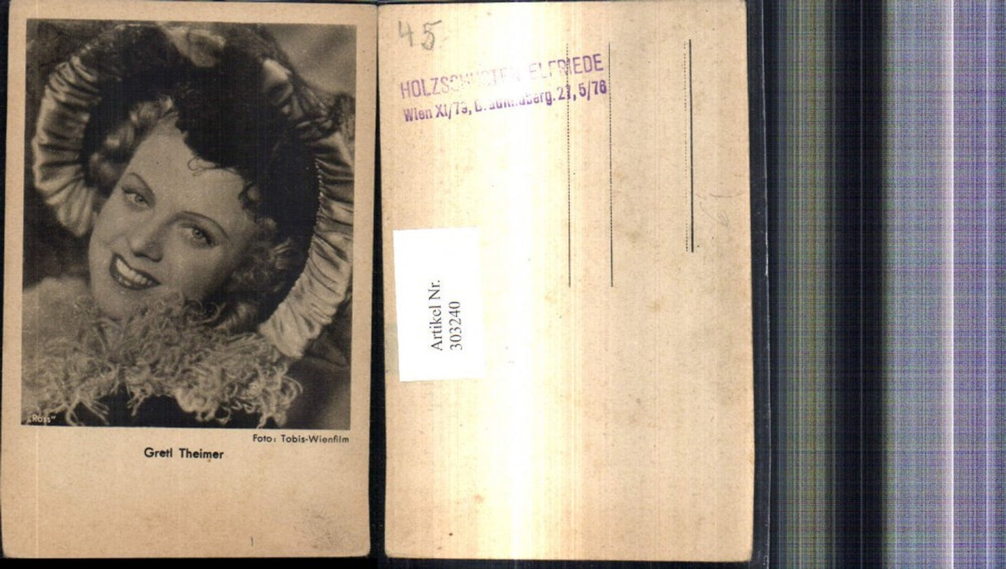 303240,Gretl Theimer Schauspielerin pub Ross
