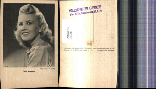 303243,Dorit Kreysler Schauspielerin pub Ross