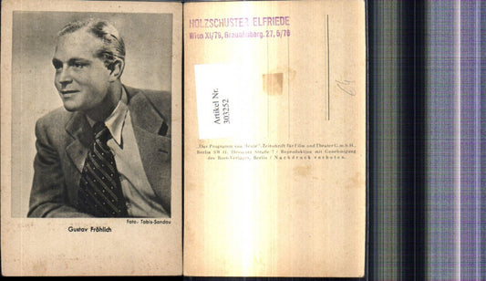 303252,Gustav Fröhlich Schauspieler pub Ross